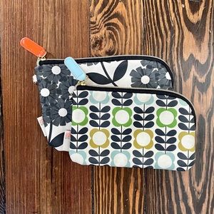 Orla Kiely for Target Etc Graphite Cosmetic Bags
